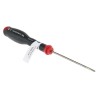 Facom Slotted Screwdriver with 75 mm Blade Length, 169 mm Overall Length, Bi-Material Handle, Silicon Carbon Blade AT2.5X75