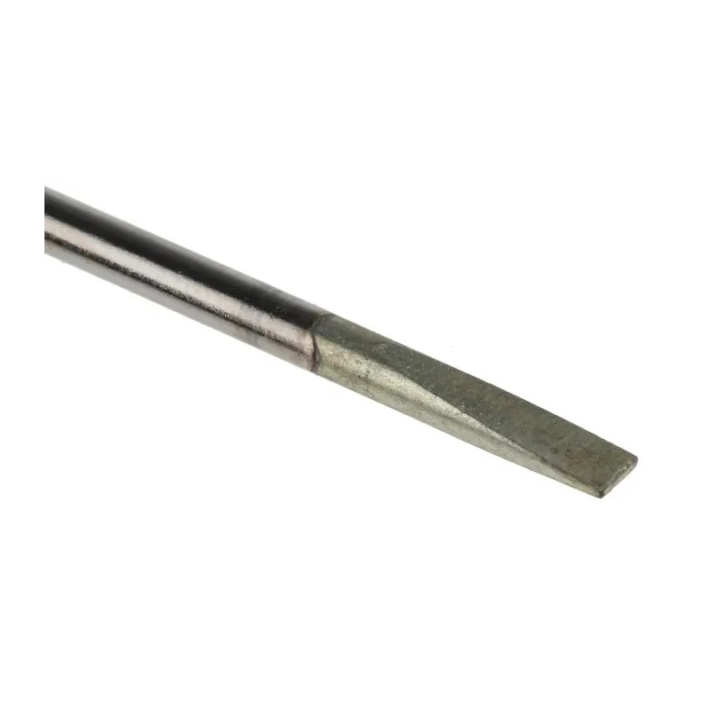 Facom Slotted Screwdriver with 75 mm Blade Length, 169 mm Overall Length, Bi-Material Handle, Silicon Carbon Blade AT2.5X75