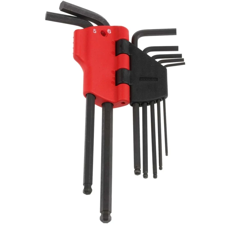 RS PRO 7 Piece L Metric Hex Key Set, Hex Sizes 1.5 mm to 6.0 mm, Silicon Steel, Phosphate Finish 83SH.JP7