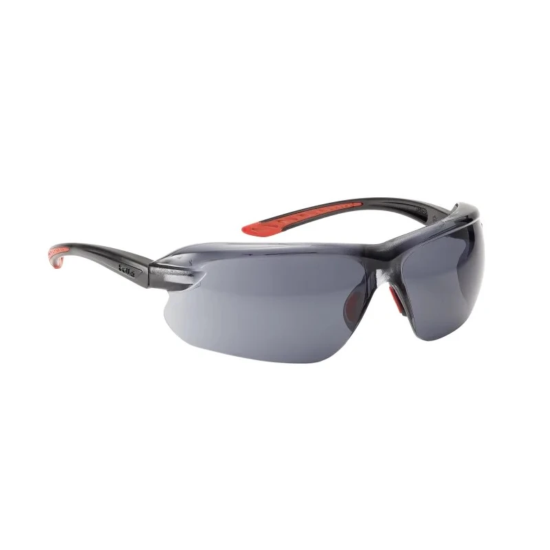 Bolle Safety IRI-s Safety Glasses Smoked Polycarbonate Lens Anti-Scratch Anti-Fog Coating IRIPSF
