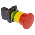 Schneider Electric Harmony Series Pull Release Emergency Stop Push Button, Panel Mount, 22 mm Cutout, 1 NC, IP66 XB5AT842