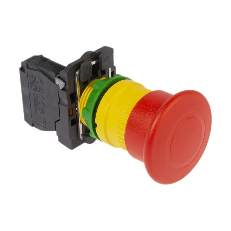 Schneider Electric Harmony Series Pull Release Emergency Stop Push Button, Panel Mount, 22 mm Cutout, 1 NC, IP66 XB5AT842