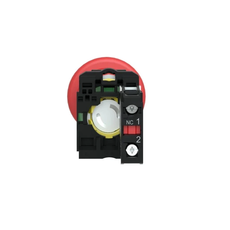Schneider Electric Harmony Series Pull Release Emergency Stop Push Button, Panel Mount, 22 mm Cutout, 1 NC, IP66 XB5AT842