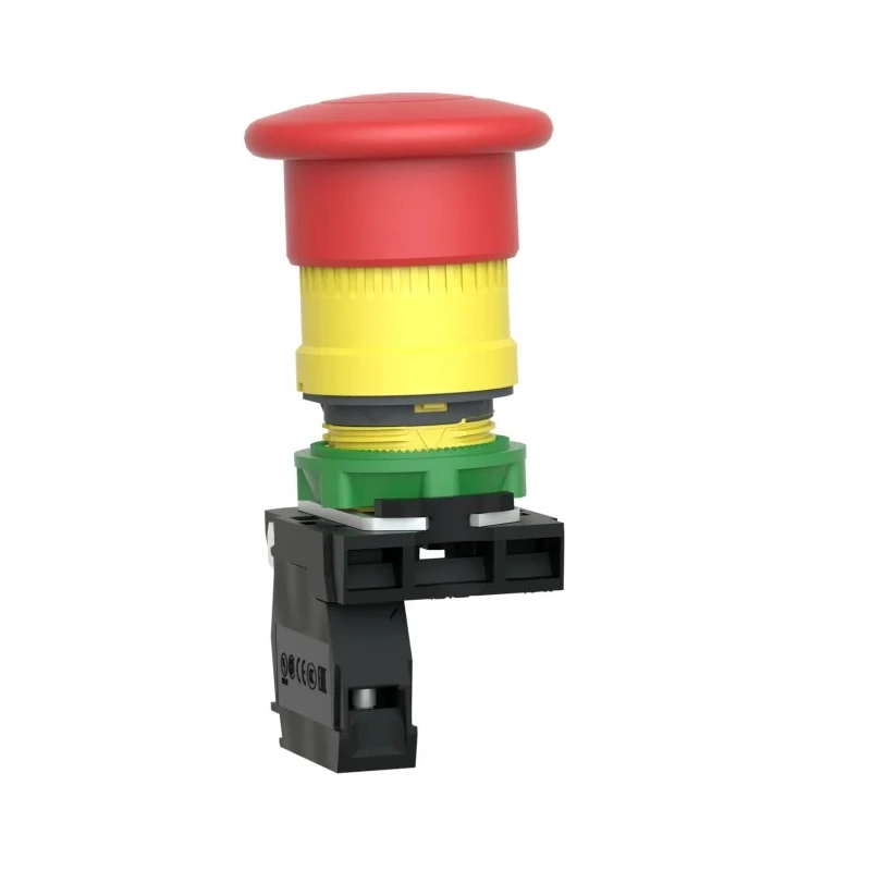 Schneider Electric Harmony Series Pull Release Emergency Stop Push Button, Panel Mount, 22 mm Cutout, 1 NC, IP66 XB5AT842