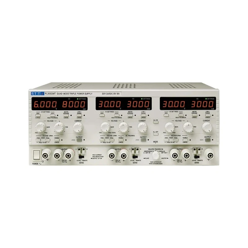Aim-TTi Digital Bench Power Supply 3-Output 6 V to 30 V AC 228 W 8 A Max PL303QMT