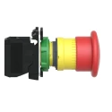 Schneider Electric Harmony Series Pull Release Emergency Stop Push Button, Panel Mount, 22 mm Cutout, 1 NC, IP66 XB5AT842