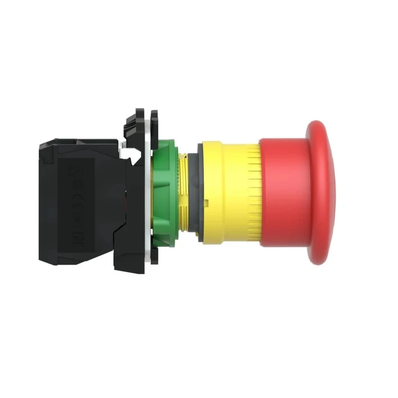 Schneider Electric Harmony Series Pull Release Emergency Stop Push Button, Panel Mount, 22 mm Cutout, 1 NC, IP66 XB5AT842
