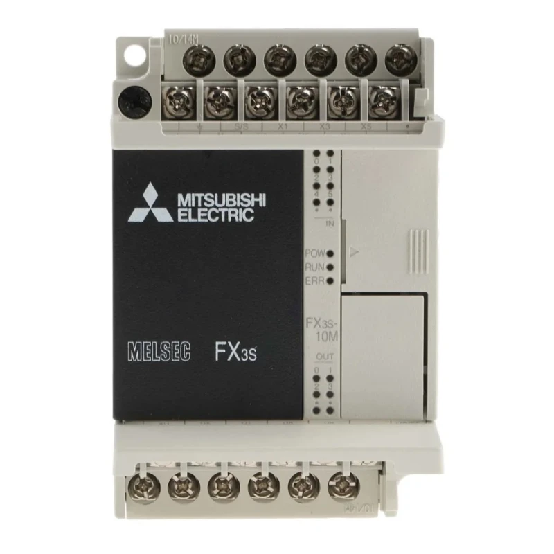 Mitsubishi Electric FX3S Series PLC CPU 6-Input DC Input 4 Relay and Transistor Outputs 