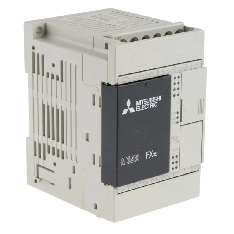 Mitsubishi Electric FX3S Series PLC CPU 6-Input DC Input 4 Relay and Transistor Outputs 