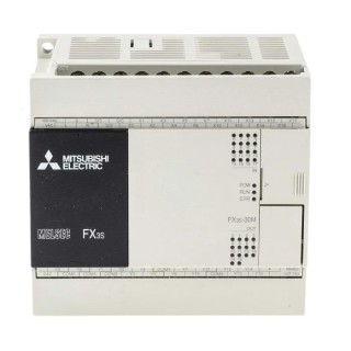 RS PRO FX3S Series PLC CPU, 16-Input, DC Input, 14 Outputs, Relay and Transistor Output FX3S-30MR/ES