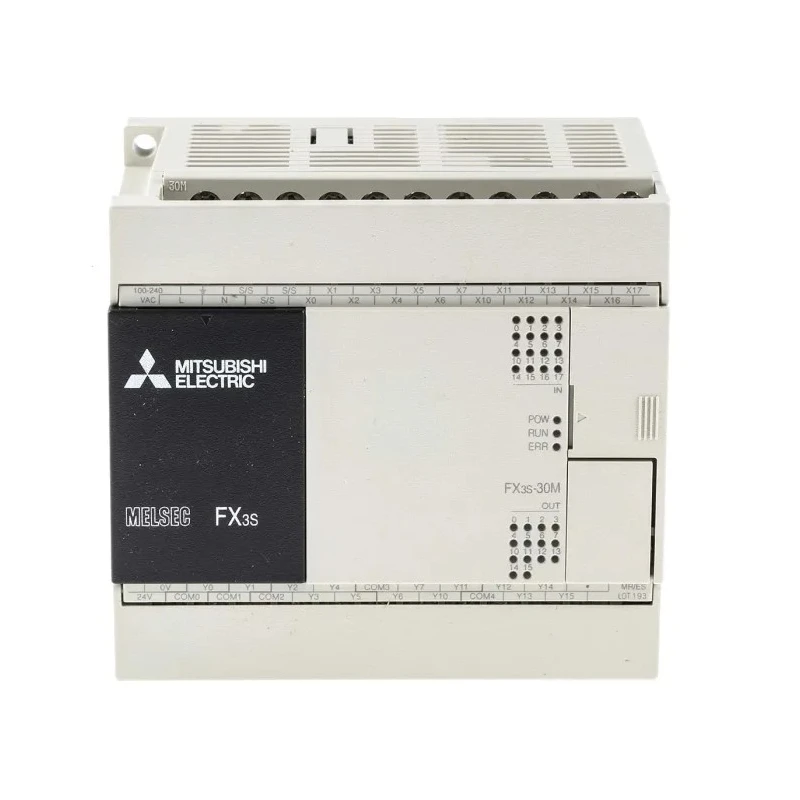 RS PRO FX3S Series PLC CPU, 16-Input, DC Input, 14 Outputs, Relay and Transistor Output FX3S-30MR/ES