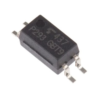 Toshiba DC Input Optocoupler, Transistor Output, Surface Mount 4-Pin SOIC, Max Forward Voltage 1.4V TLP293(E