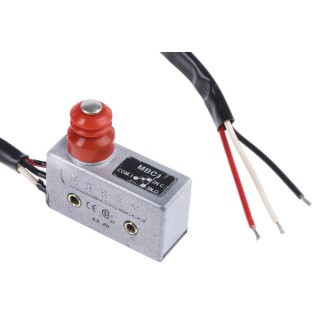 RS PRO Plunger Micro Switch Pre-Wired Terminal SPDT 15A 250 V AC Metal Housing IP54 797-2508