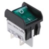 APEM Illuminated DPST On-Off On-Off Rocker Switch Panel Green Actuator 16A 250V AC 2600 Series 2641LP/2A23321L110V3