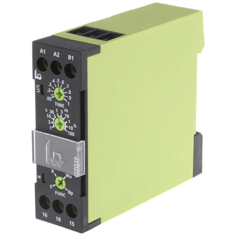 Tele Multifunction DIN Rail Timer Relay, 1-Contact, 240 V AC/DC, 0.05 to 100 h Time Range, Interval Mode V2ZQ10