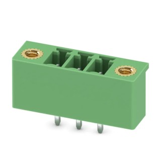 Phoenix Contact MCV 1.5/3-GF-3.81-LR Series Pluggable Terminal Block, 3-Contact, 3.81 mm Pitch, 8A, 1 Row, Polyamide 1818193