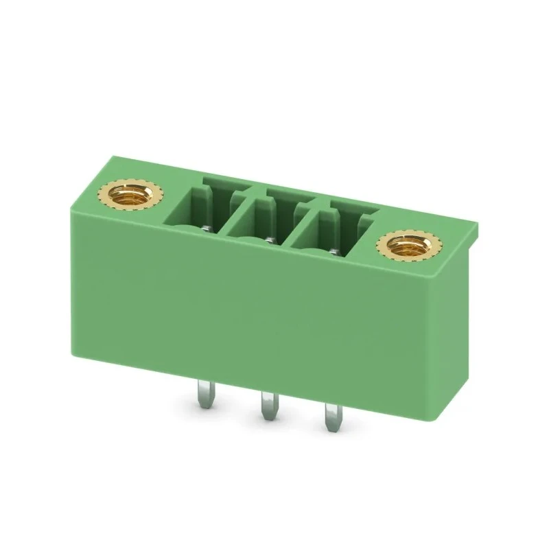Phoenix Contact MCV 1.5/3-GF-3.81-LR Series Pluggable Terminal Block, 3-Contact, 3.81 mm Pitch, 8A, 1 Row, Polyamide 1818193