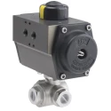 RS PRO Pneumatic Actuated 3 Way Ball Valve 1000 psi 1/2 in Model 799-8777