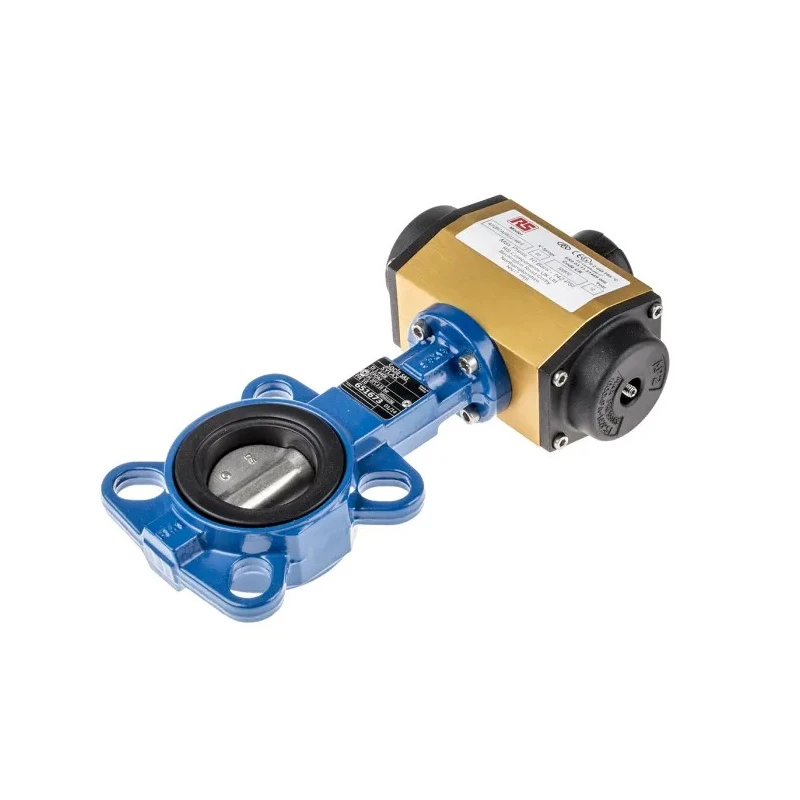 RS PRO Pneumatic Actuated Butterfly Valve Wafer Pattern 2 in Pipe Size 16 Bar 799-8799