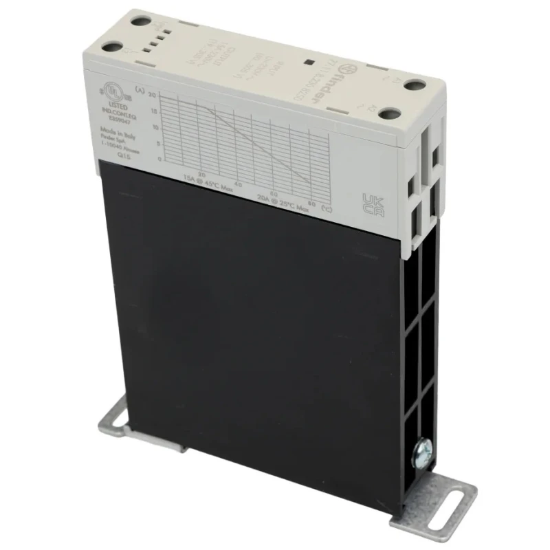 Finder 77 Series Solid State Relay 15 A Load Current 305 V AC Load Voltage DIN Rail Mount 230V AC Control 77.11.8.230.8250