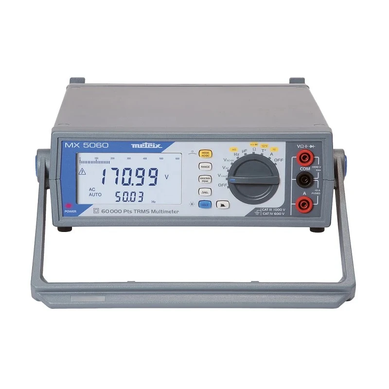 Metrix Bench Digital Multimeter True RMS 60,000 Counts 100 kHz Bandwidth MX5060