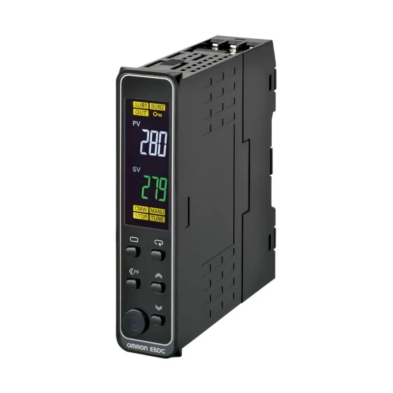 Omron DIN Rail PID Temperature Controller 4 Input, 2 Output SSR, Solid State Relay, Logic 240V ac On-Off E5DC