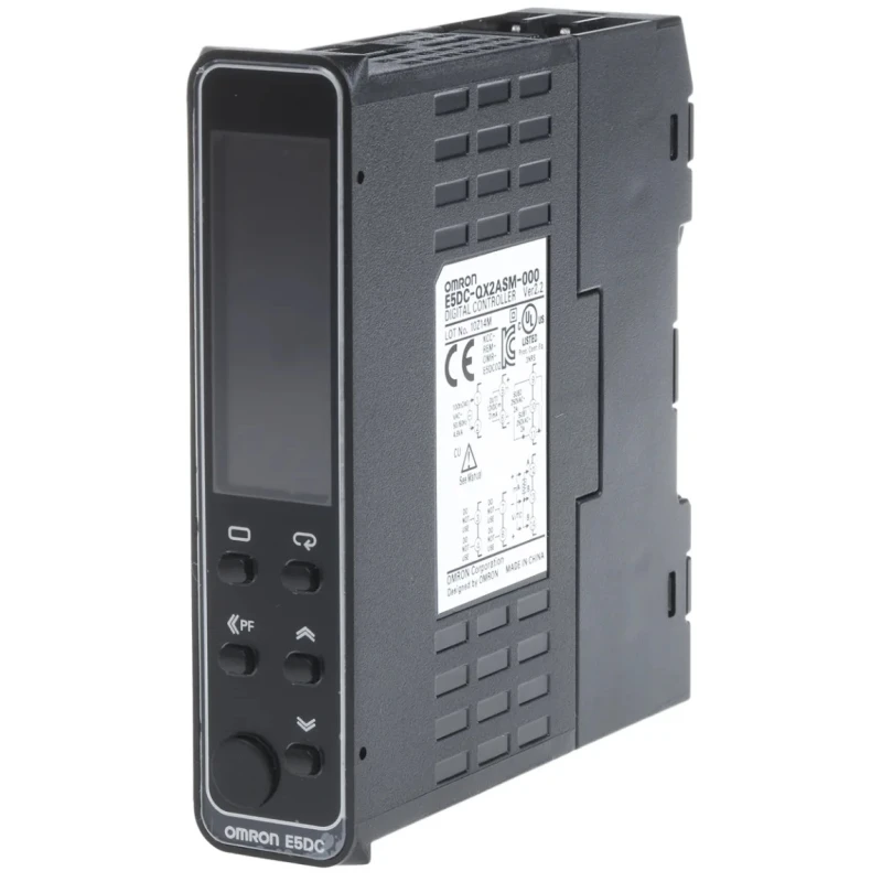 Omron DIN Rail PID Temperature Controller 4 Input, 2 Output SSR, Solid State Relay, Logic 240V ac On-Off E5DC