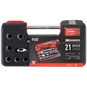 Facom 21-Piece 1/2 in Drive 6 Point Socket Set with Extendable Pear Head Ratchet SXL.DBOX1PB