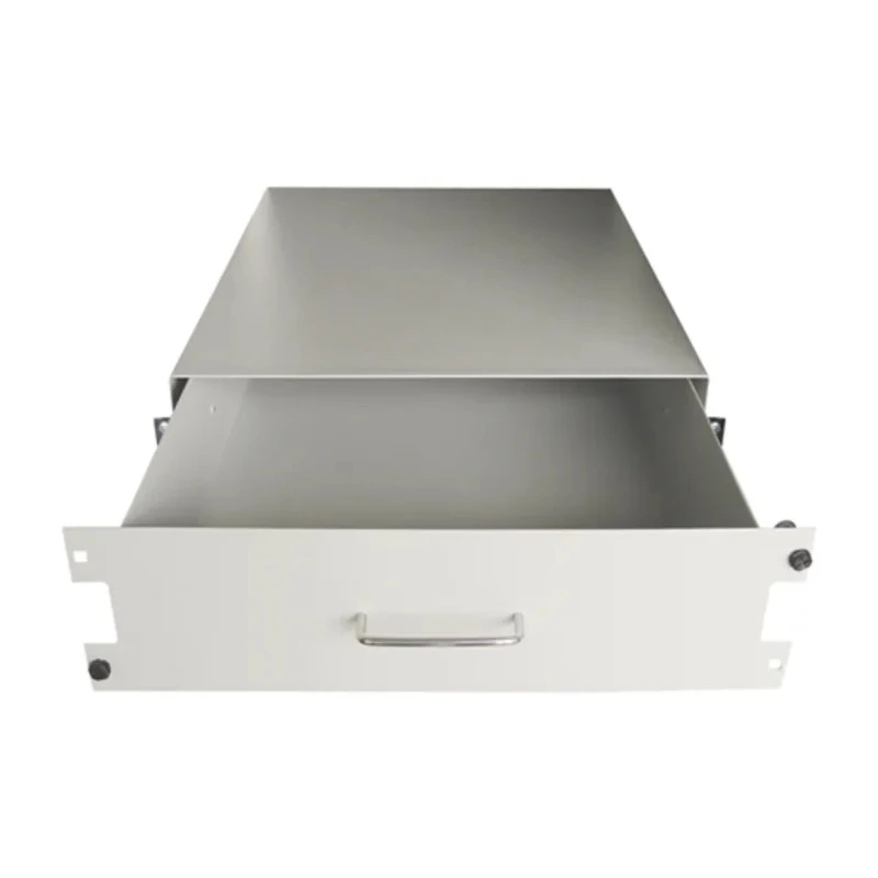 RS PRO Grey Steel 2U Server Rack Keyboard Drawer 35kg Load 483mm x 500mm 802-0267