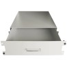 RS PRO Grey Steel 2U Server Rack Keyboard Drawer 35kg Load 483mm x 500mm 802-0267