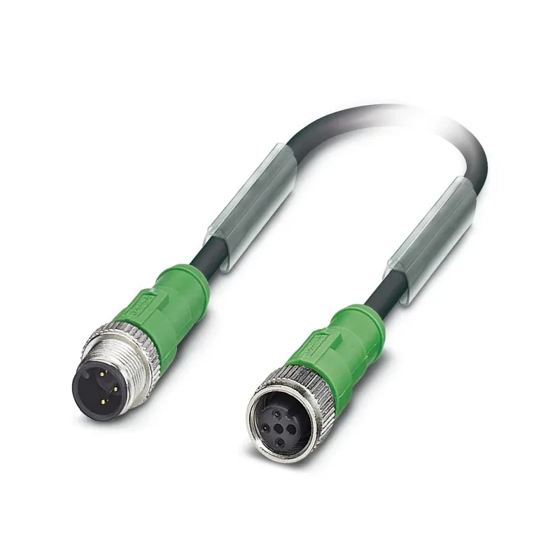 Phoenix Contact Sensor Actuator Cable Male 3 way M12 to Female 3 way M12, PUR Jacket, 1 m 1698084