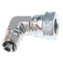 Parker Hydraulic Fitting Male G Thread 90 Degree Steel Zinc Plated 0.25 in Hose Inside Diameter 4C6MK4S