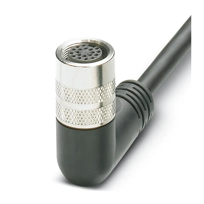 Phoenix Contact Sensor Actuator Cable Female 14 Way Right Angle to 14 Way Unterminated, 5 m, Black PUR PVC Jacket 30V 1693746