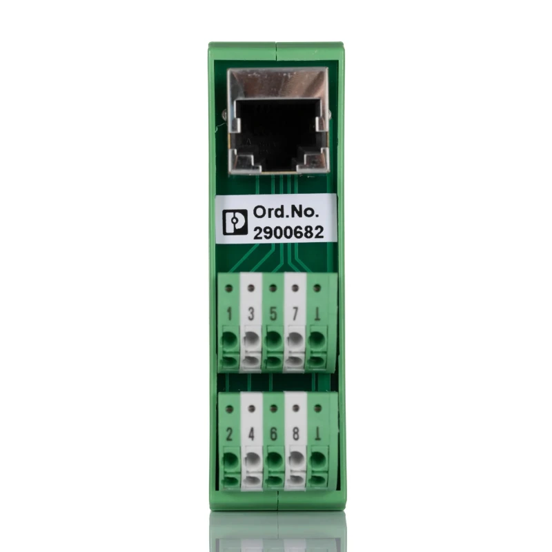 Phoenix Contact 8-Contact Female Interface Module RJ45 Connector DIN Rail Mount 4A 48V 2900682