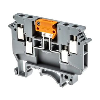 Phoenix Contact UDK 4-MTK-P/P Series Knife Disconnect Terminal Block Grey, 4mm², 1-Level, Screw Termination 2775210