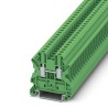 Phoenix Contact Feed Through Terminal Block Green, 4mm² Cable CSA, 1-Level, Screw Termination, 1kV, 32A Current 3045156