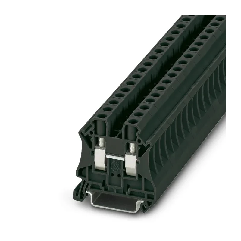 Phoenix Contact UT 6 BK Series Feed Through Terminal Block Black, 6mm² Cable CSA, 1-Level, Screw Termination 3045208