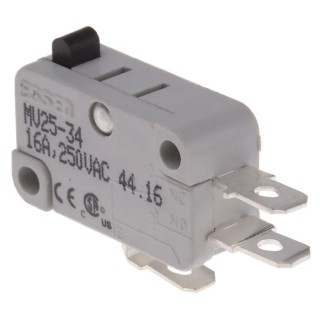 RS PRO Plunger Micro Switch Quick Connect Terminal 16A 250 V AC SPCO 804-6234