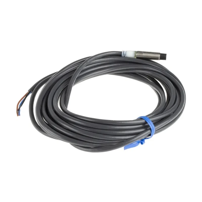 Omron Threaded Barrel Inductive Proximity Sensor M8 PNP Stainless Steel Body 4 mm Detection 24V DC 200mA E2A-S08KN04-WP-B1 5M