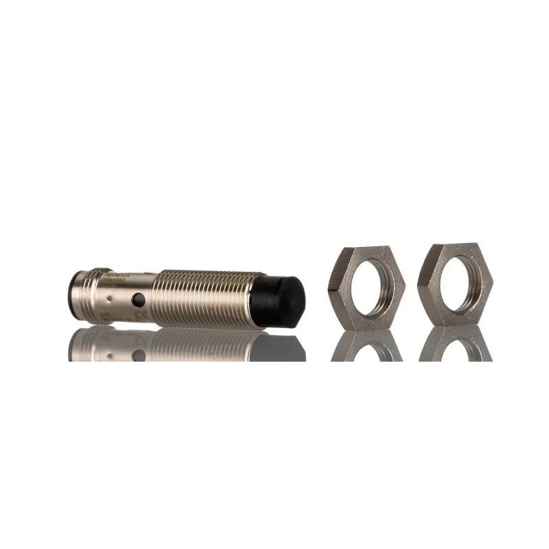 Omron Threaded Barrel Inductive Proximity Sensor M12 PNP 8mm Detection Range IP67 Brass Housing E2B-M12KN08-M1-B1