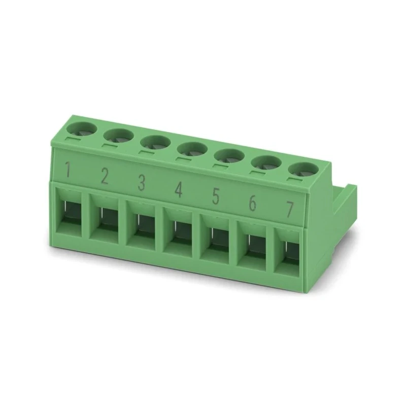 Phoenix Contact MSTB 2.5/7-ST-5.08 BD:1-7 Series Pluggable Terminal Block, 7-Contact, 5.08 mm Pitch, 1 Row, 12 A 1746583