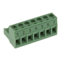 Phoenix Contact MSTB 2.5/7-ST-5.08 BD:1-7 Series Pluggable Terminal Block, 7-Contact, 5.08 mm Pitch, 1 Row, 12 A 1746583