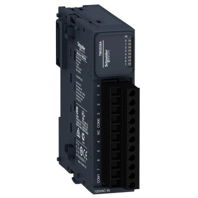 Schneider Electric PLC Digital I/O Module Modicon TM3DI8A Panel DIN Rail Mount 84.6x90x160mm TM3DI8A