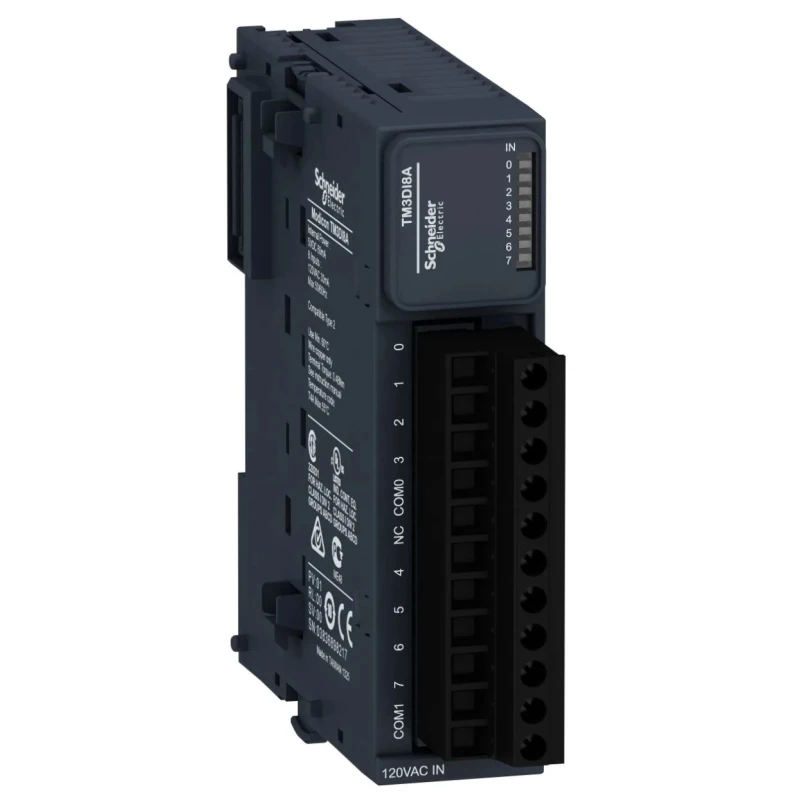 Schneider Electric PLC Digital I/O Module Modicon TM3DI8A Panel DIN Rail Mount 84.6x90x160mm TM3DI8A