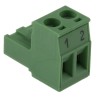 Phoenix Contact MSTB 2.5/2-5.08 Series Pluggable Terminal Block, 2-Contact, 5.08 mm Pitch, 1 Row, 250 V, Spring Cage 1758364