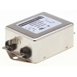 Roxburgh EMC Single Phase 10A 250V AC 400Hz Chassis Mount RFI Filter RES60