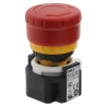 Idec XA Series Emergency Stop Push Button Panel Mount 16.2 mm Cutout 3P CO IP65 XA1E-BV313R