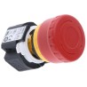 Idec XA Series Emergency Stop Push Button Panel Mount 16.2 mm Cutout 4PST Contact Configuration IP65 XA1E-BV304R
