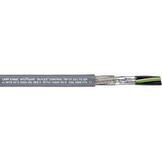 Lapp OLFLEX CONTROL TM Control Cable, 3 Cores 18 AWG, 50 m Length, Screened Stranded Bare Copper Conductors, Grey 281803CY