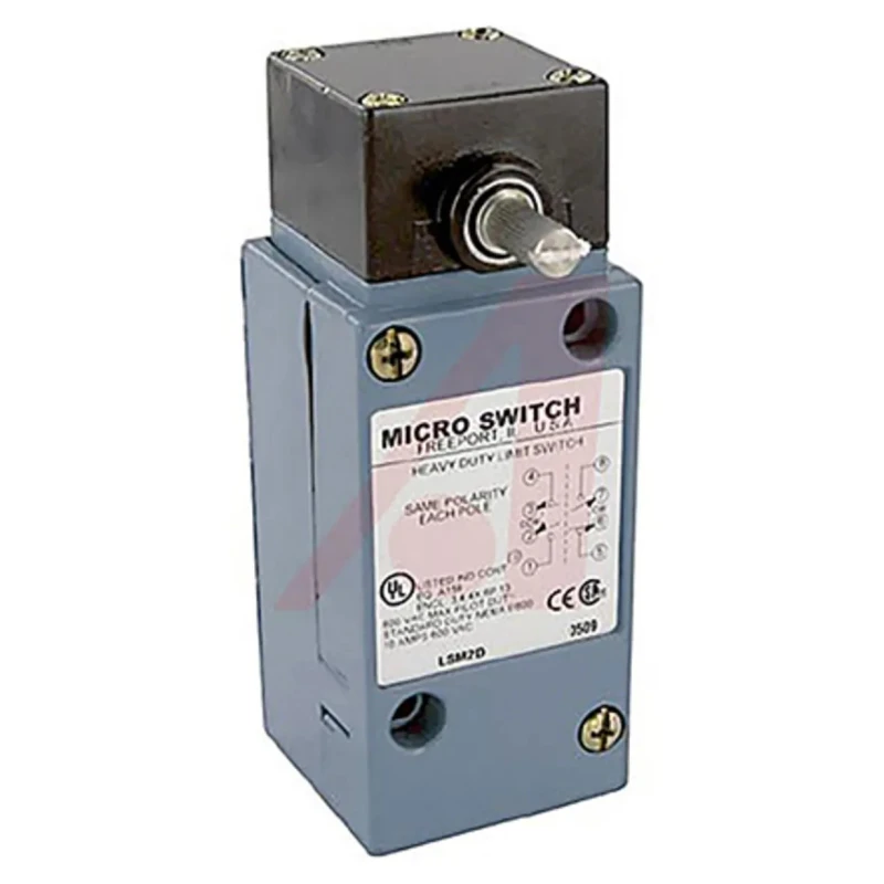 Honeywell Technologies HDLS Series Side Rotary Limit Switch, DPDT, 10A, IP65/IP66/IP67, Die Cast Zinc Epoxy Coated LSM2D